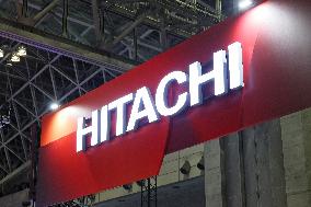 Hitachi, Ltd. signboard and logo
